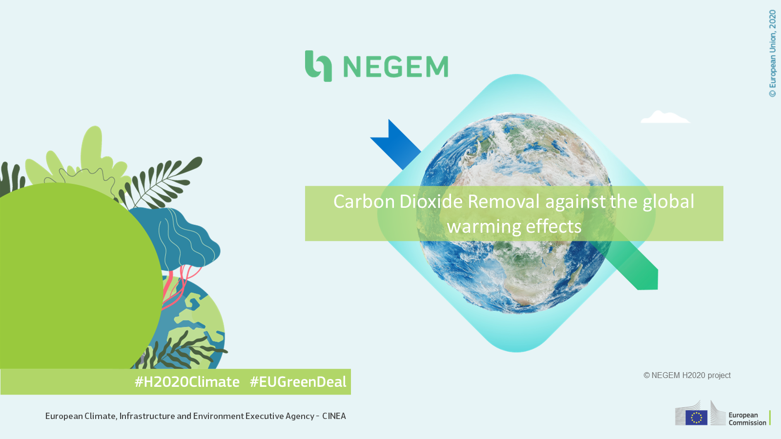 NEGEM project. Carbon Dioxide Removal against the global warming effects.