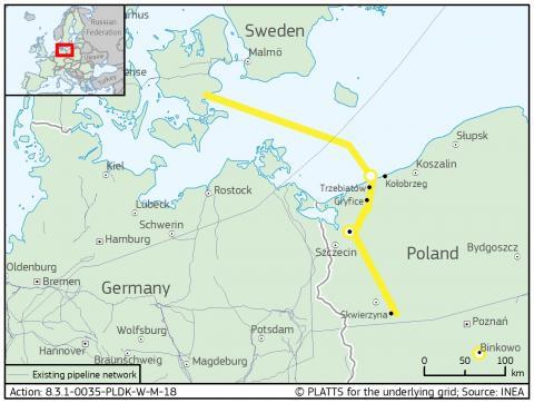 Baltic Pipe map
