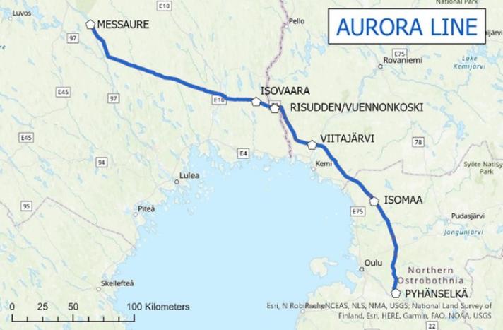 Aurora Line - Map