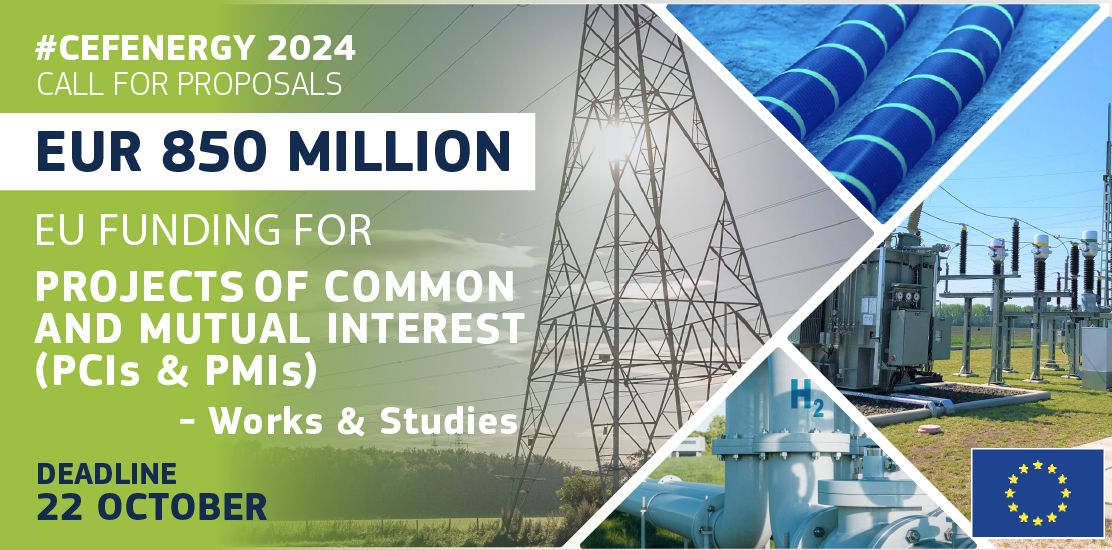 CEF Energy launches €850 million call for energy infrastructure projects