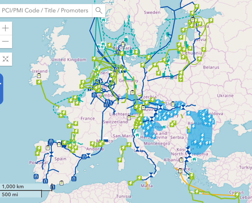 First PCIs/PMIs list data available on Transparency Platform managed by CINEA