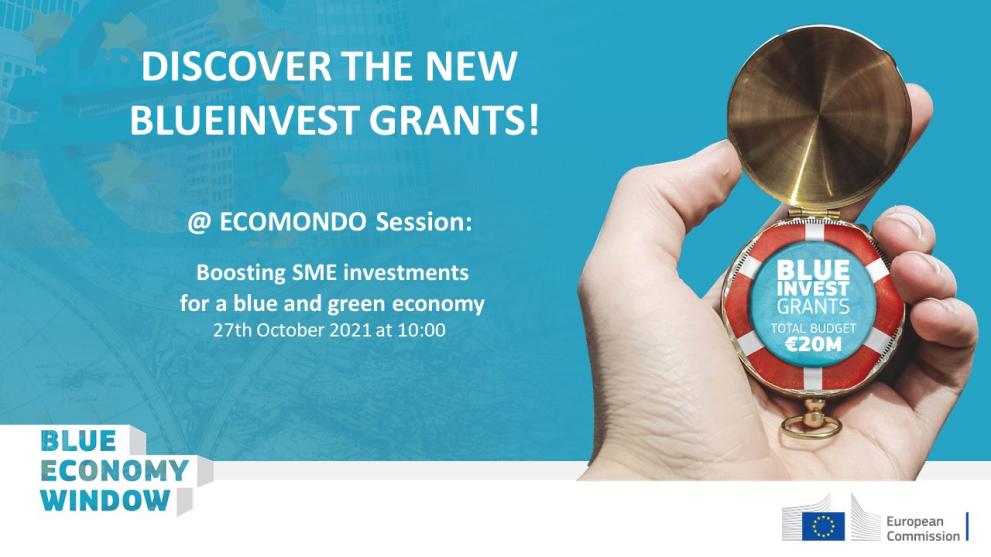 Ecomondo 2021. Session October 27. BlueInvest Grants (with no QR code).2