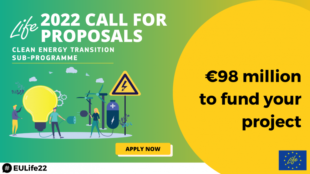 EUR 100 million available for funding your project ideas for the Clean Energy Transition