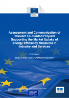 Cover page of the assessment and communication relevant eu funded projects supporting market uptake 