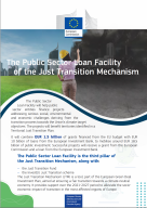 The Public Sector Loan Facility of the Just Transition Mechanism flyer first page preview