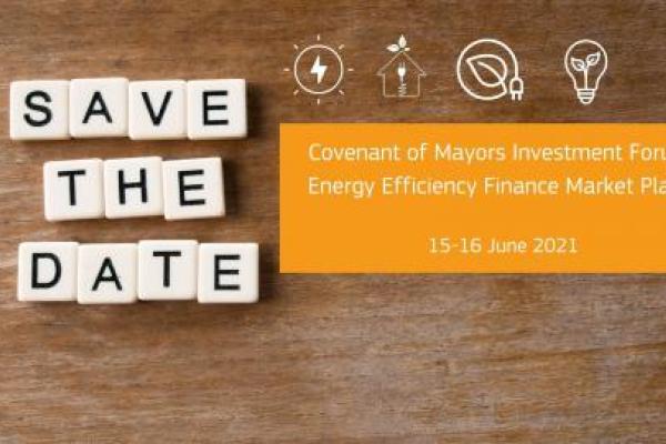save the date Covenant of Mayors Investment Forum 