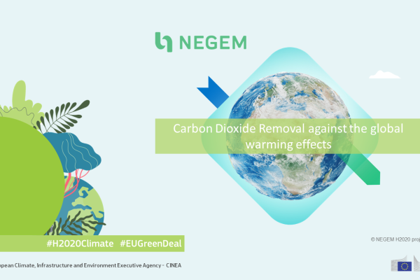 NEGEM project. Carbon Dioxide Removal against the global warming effects.