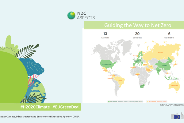 NDC ASPECTS will analyse NDC implementation, transformation challenges, and specific sectoral pathways for 20 countries. 